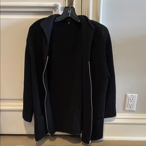 Black Textured Jacket.